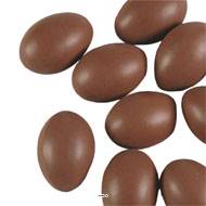 Œufs en chocolat artificiel en lot de 12 Plastique soufflé H 65x45 mm