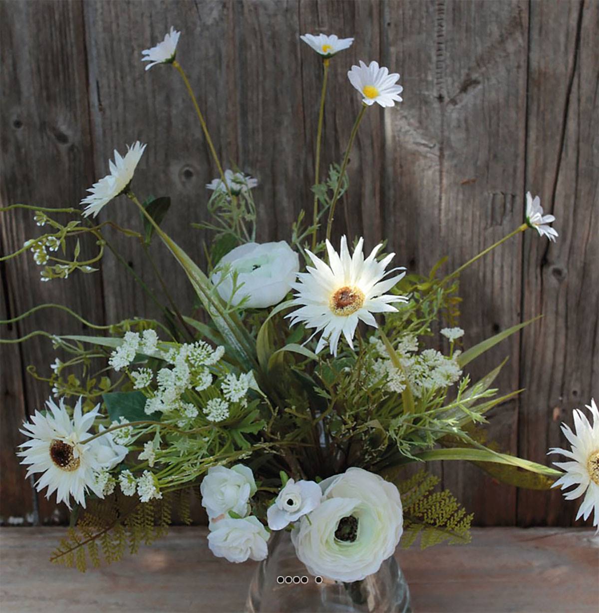 Magnifique Faux Bouquet De Gerberas Et Renoncules Artificielles